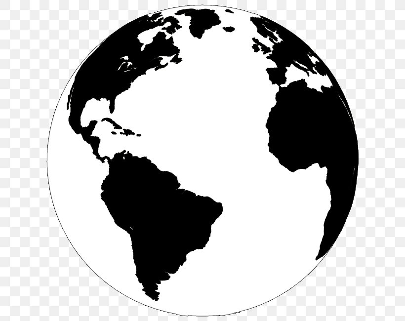 Earth Globe Vector Graphics Royalty-free Stock Photography, PNG, 650x650px, Earth, Blackandwhite, Drawing, Globe, Planet Download Free