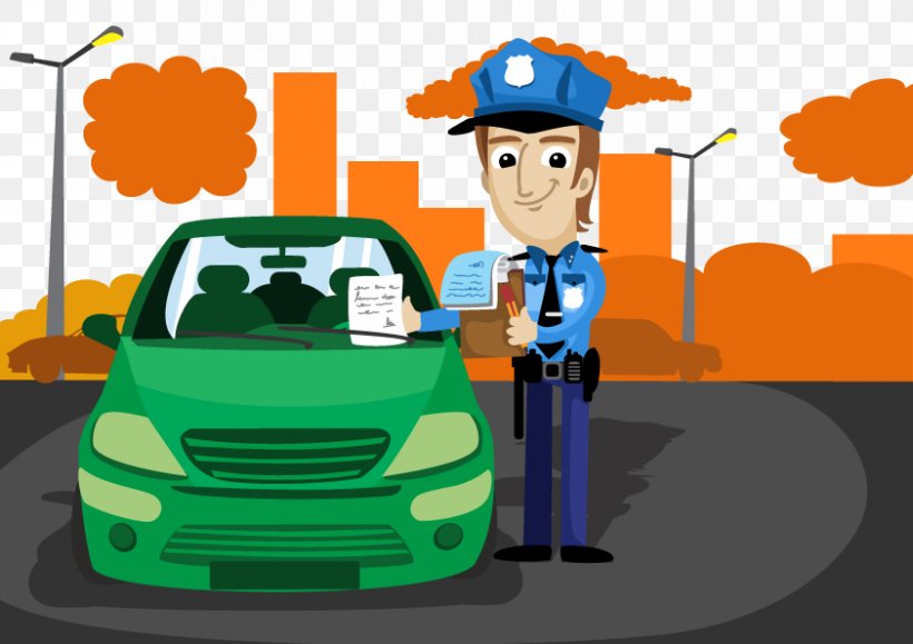 Traffic Police Police Car Euclidean Vector, PNG, 842x595px, Police,  Animation, Automotive Design, Car, Cartoon Download Free