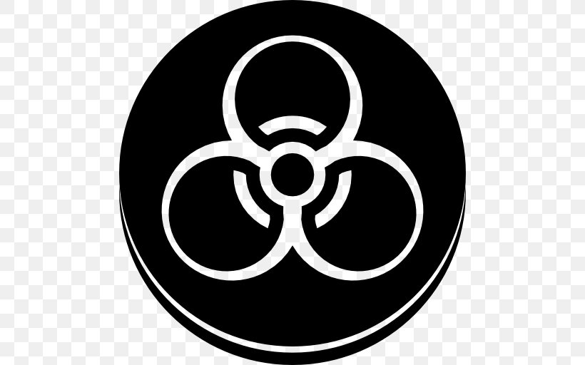 Biological Hazard, PNG, 512x512px, Biological Hazard, Black And White, Brand, Emoji, Emoticon Download Free
