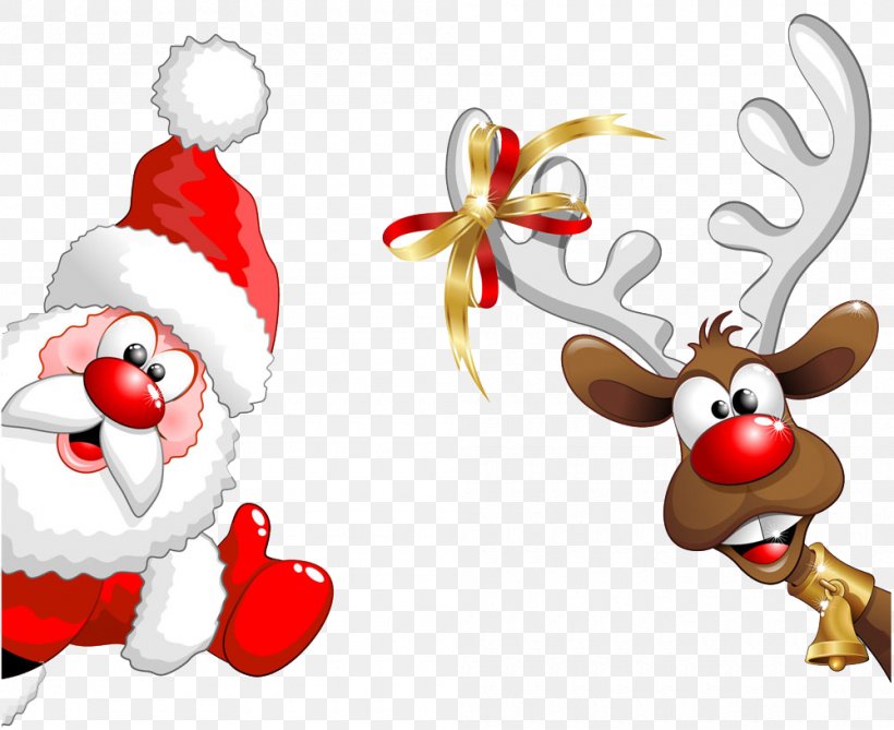 Santa Claus Rudolph Reindeer Clip Art, PNG, 1000x816px, Santa Claus, Christmas, Christmas Decoration, Christmas Ornament, Clip Art Download Free