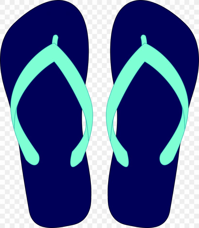 Flip-flops Sandal T-shirt Clip Art, PNG, 873x1000px, Flipflops, Aqua, Blue, Electric Blue, Fashion Download Free