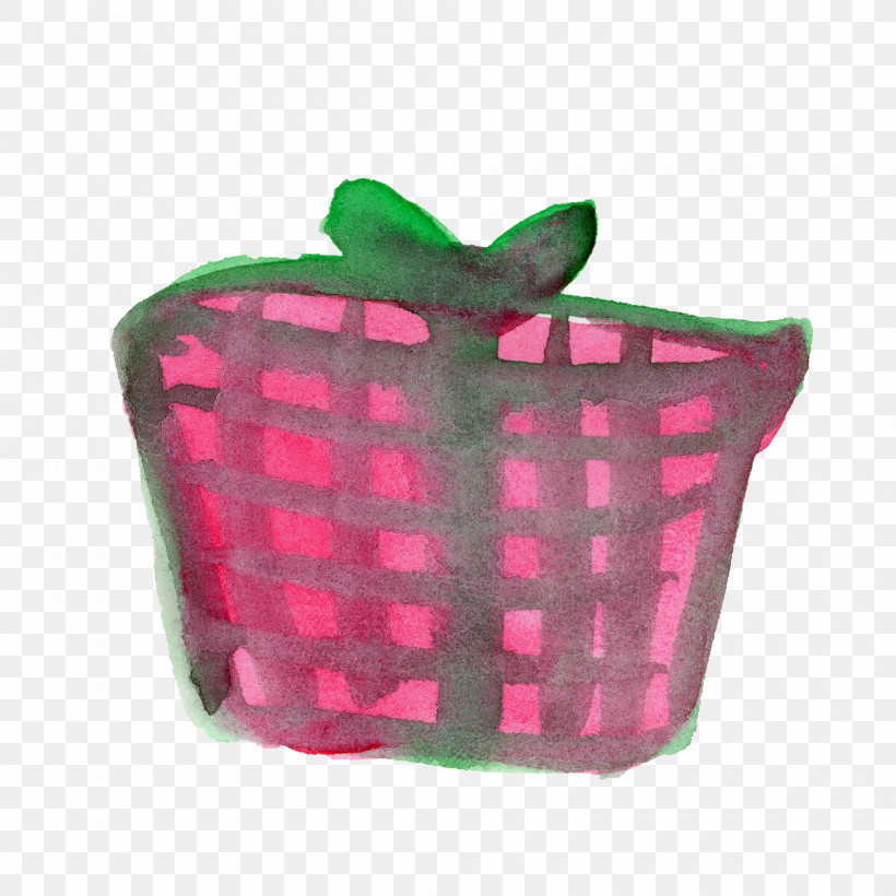 Green Pink Magenta Plastic Plant, PNG, 2000x2000px, Watercolor, Bag, Basket, Green, Magenta Download Free