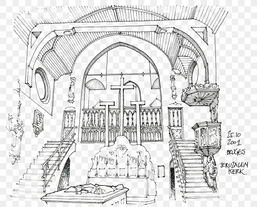 Jeruzalemkerk Architecture Drawing Sketch, PNG, 1200x966px, Architecture, Arch, Architectural Drawing, Area, Artwork Download Free