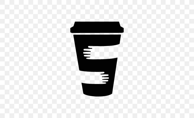 Logo Coffee Cup, PNG, 500x500px, Logo, Black And White, Cafe, Coffee, Coffee Cup Download Free