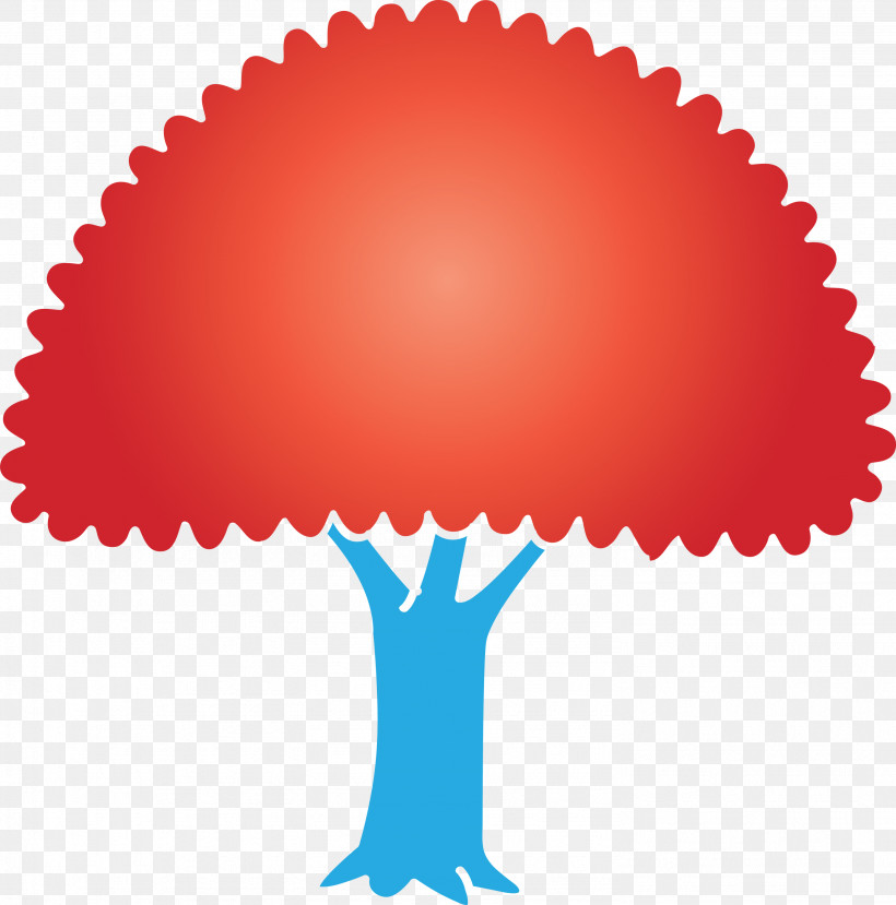 Red Baking Cup, PNG, 2964x3000px, Cartoon Tree, Abstract Tree, Baking Cup, Red, Tree Clipart Download Free