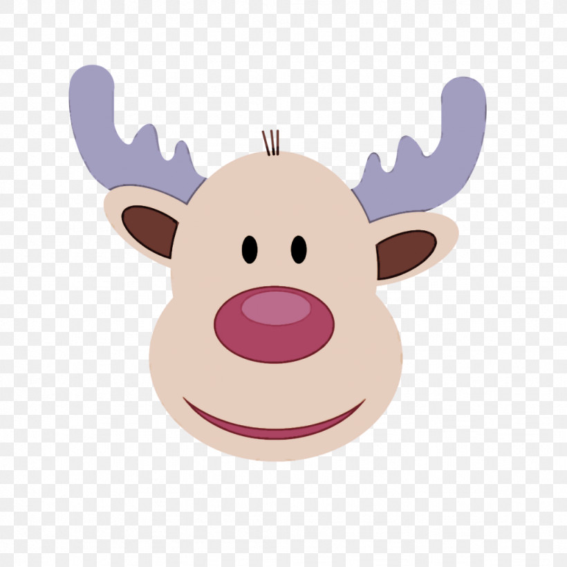 Reindeer, PNG, 1024x1024px, Nose, Animation, Antler, Cartoon, Deer Download Free