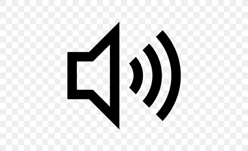 Sound Icon Loudspeaker Volume, PNG, 500x500px, Sound, Acoustic Wave, Black, Black And White, Brand Download Free