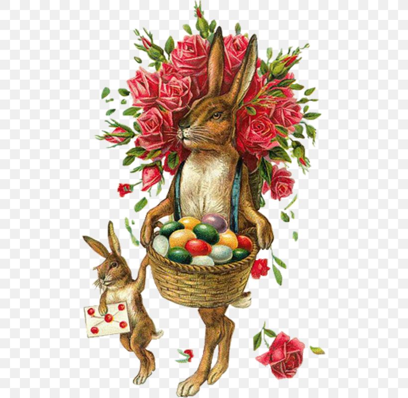 Easter Bunny Easter Postcard Easter Egg Bokmärke, PNG, 491x800px, Easter Bunny, Bird Nest, Branch, Chicken, Christmas Ornament Download Free