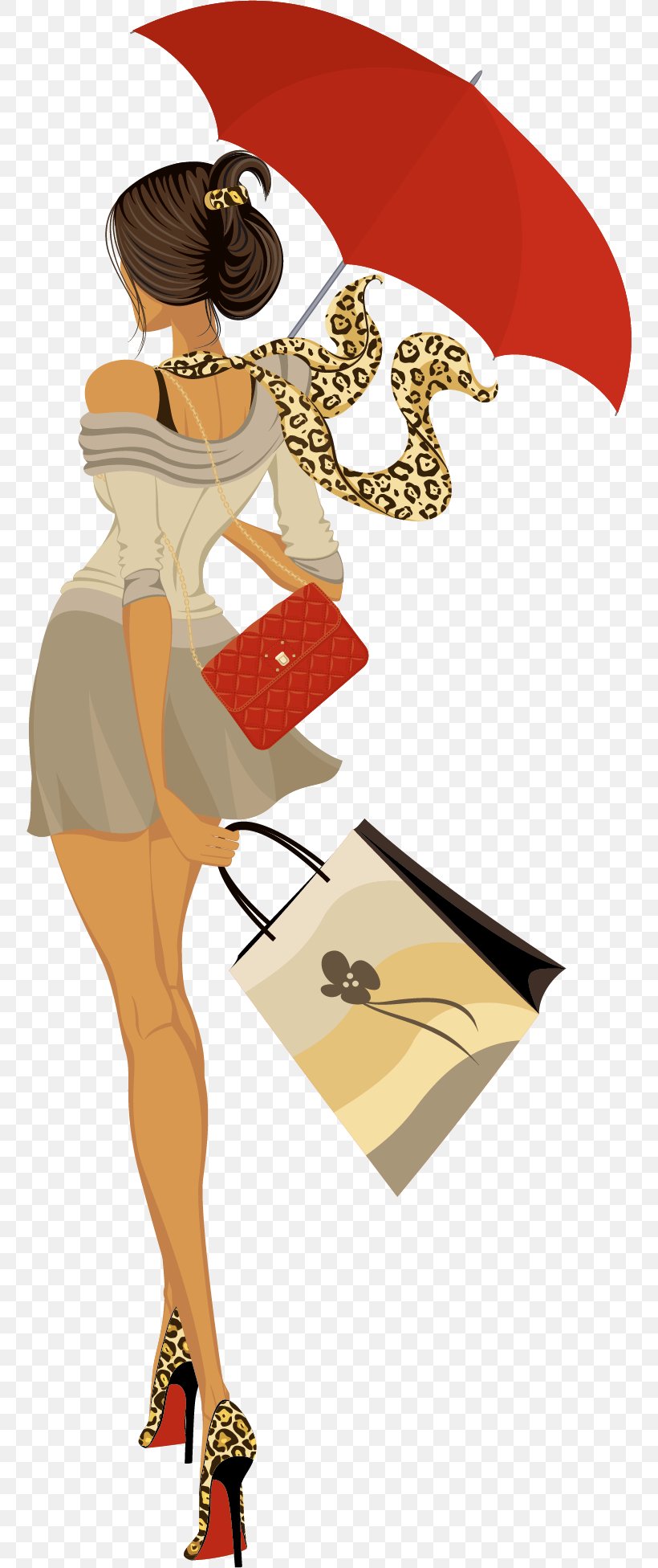 Shopping Bag Drawing Illustration, PNG, 754x1952px, Watercolor, Cartoon, Flower, Frame, Heart Download Free