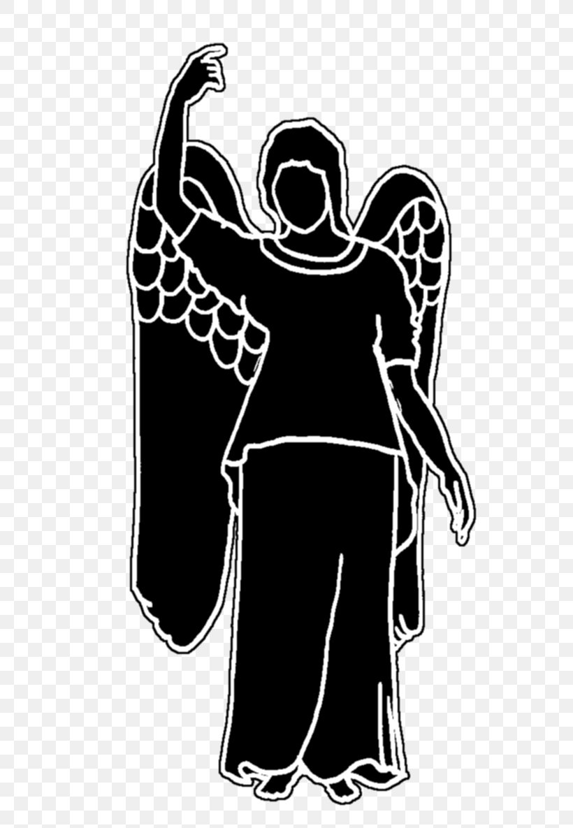 Silhouette Angel Black And White, PNG, 632x1185px, Silhouette, Angel, Arm, Art, Black Download Free