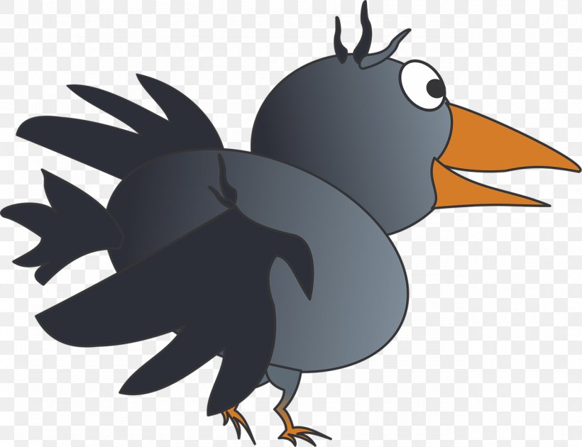 Bird Hooded Crow Common Raven Drawing, PNG, 1280x984px, Bird, Beak, Cartoon, Chicken, Common Raven Download Free
