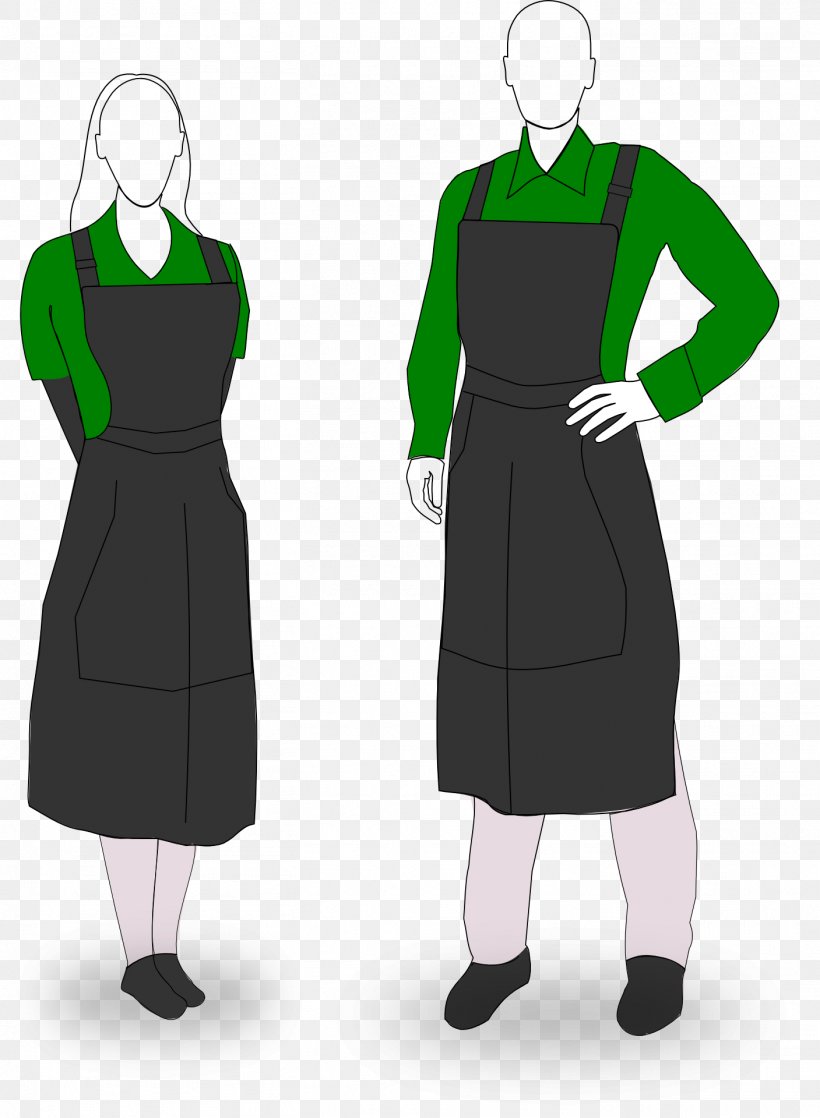 Dress Clothing Apron Waiter Clip Art, PNG, 1407x1920px, Dress, Apron, Bar, Clothing, Costume Design Download Free