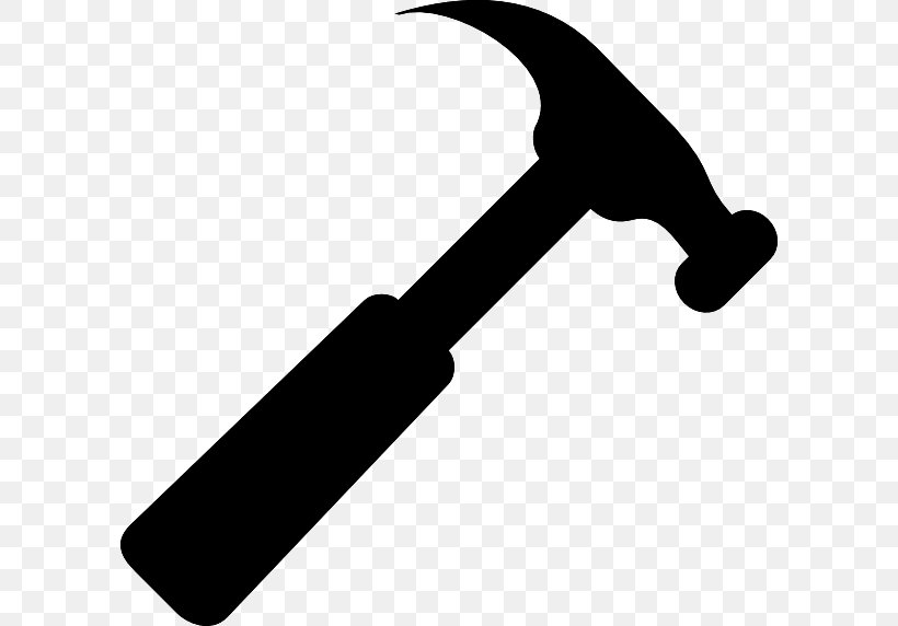 Hammer Wrench Tool Clip Art, PNG, 600x572px, Hammer, Bitmap, Black, Black And White, Gavel Download Free