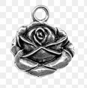 Wild Rose - Locket Earring Silver Jewellery Charm Bracelet PNG