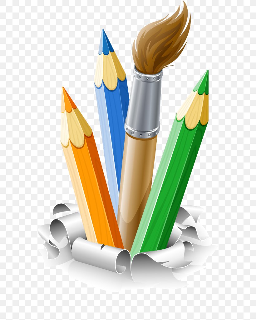 Pencil Brush Drawing Clip Art, PNG, 578x1024px, Pencil, Art, Brush, Colored Pencil, Crayon Download Free