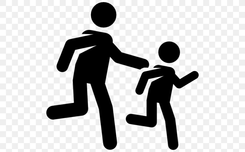 Child Running Walking Clip Art, PNG, 510x510px, Child, Area, Black And White, Communication, Conversation Download Free