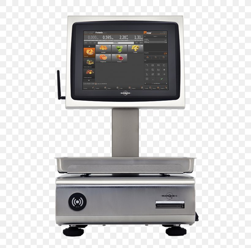 Balanças Marques Measuring Scales Cash Register Point Of Sale Bascule, PNG, 644x810px, Measuring Scales, Bascule, Cash Register, Computer Monitor Accessory, Display Device Download Free