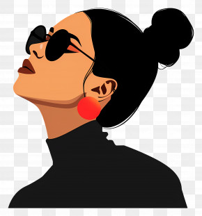Fashion Woman - Stylish Woman With Sunglasses PNG