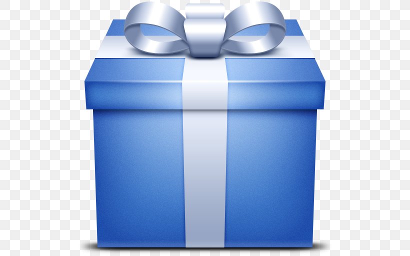 Gift Blue Decorative Box Icon, PNG, 512x512px, Gift, Blue, Box, Christmas Gift, Cobalt Blue Download Free