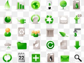 Vector Energy Saving And Environmental Protection - Green Renewable Energy Download Icon PNG