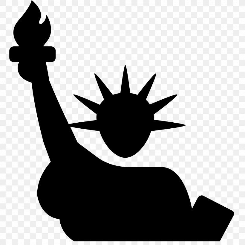 Statue Of Liberty Clip Art, PNG, 1600x1600px, Statue Of Liberty, Artwork, Black And White, Flat Design, Hand Download Free