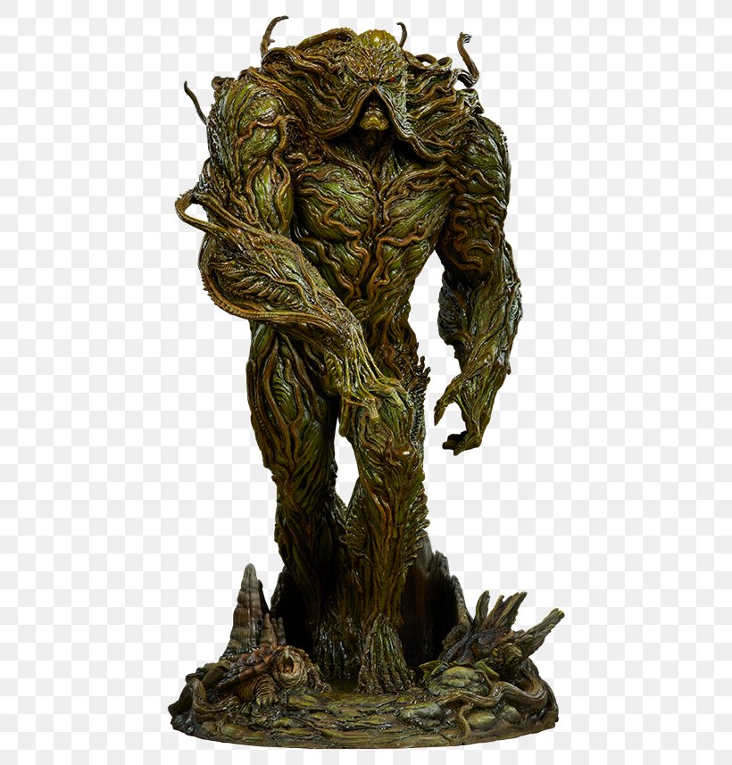 Swamp Thing Figurine Zatanna Man-Thing, PNG, 480x857px, Swamp Thing, Bronze, Bronze Sculpture, Comics, Dc Comics Download Free