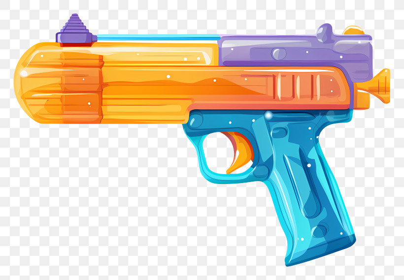 Toy Gun - Colorful Water Gun For Summer Fun PNG
