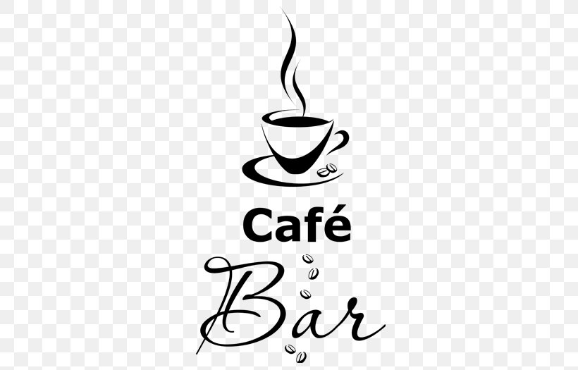 Cafe Coffee Cup Logo Wall Decal, PNG, 700x525px, Cafe, Artwork, Bar, Black And White, Brand Download Free