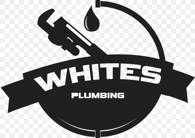 White's Plumbing Plumber Logo Brand, PNG, 2553x1808px, Plumber, Black And White, Brand, Logo, Plumbing Download Free