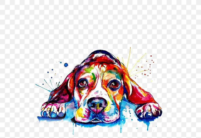 Beagle French Bulldog Golden Retriever Printing, PNG, 564x564px, Beagle, Art, Bulldog, Canvas, Canvas Print Download Free
