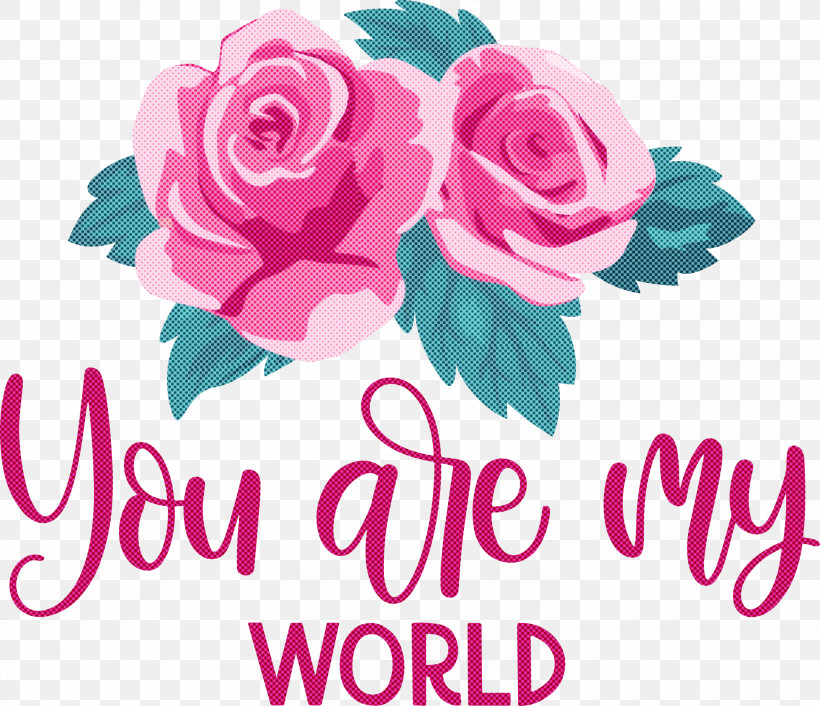 You Are My World Valentine Valentines, PNG, 3000x2584px, You Are My World, Cartoon, Computer, Logo, Poster Download Free