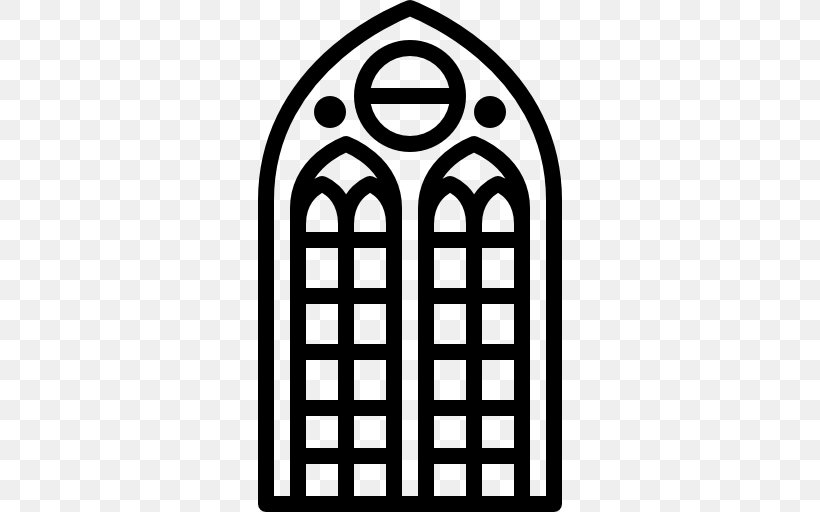 Church Window, PNG, 512x512px, Window, Arch, Area, Black And White, Brand Download Free