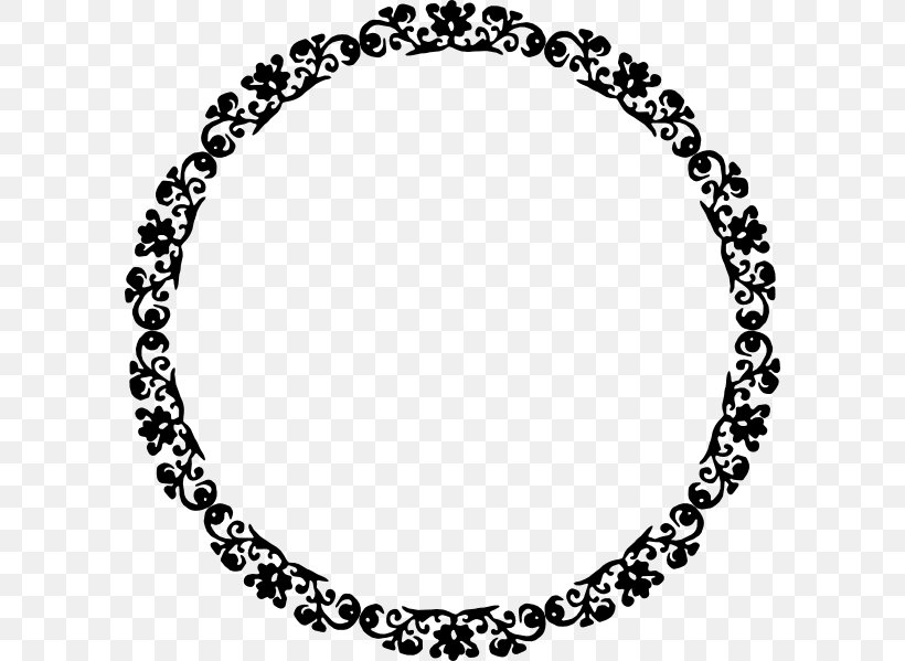 Circle Drawing Clip Art, PNG, 594x599px, Drawing, Art, Black, Black And White, Body Jewelry Download Free
