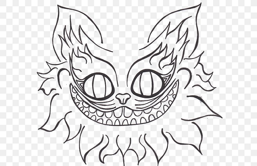 Clip Art Cheshire Cat Black And White Drawing, PNG, 600x532px, Cheshire Cat, Art, Artwork, Black, Black And White Download Free
