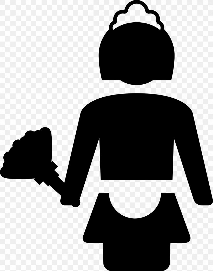 Maid Service Domestic Worker, PNG, 1200x1529px, Maid, Apron, Artwork, Black, Black And White Download Free