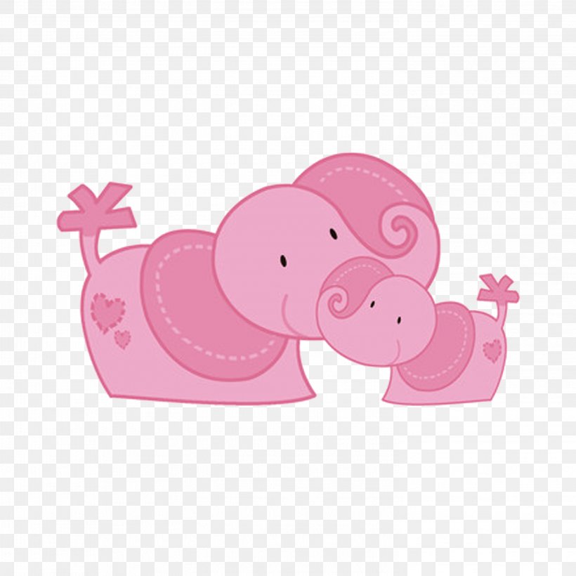 Cartoon Elephant Illustration, PNG, 2953x2953px, Cartoon, Animal, Constellation, Elephant, Heart Download Free