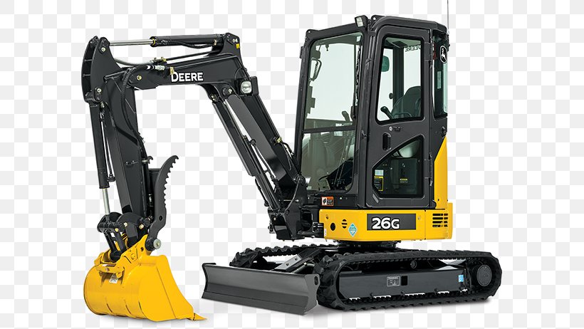 John Deere Compact Excavator Architectural Engineering Machine, PNG, 642x462px, John Deere, Architectural Engineering, Bucket, Bulldozer, Compact Excavator Download Free