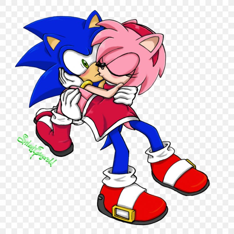 Cheek Kissing Amy Rose French Kiss, PNG, 894x894px, Kiss, Amy Rose, Art, Cartoon, Cheek Kissing Download Free