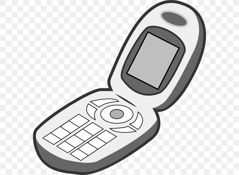 Clamshell Design Telephone Clip Art, PNG, 594x601px, Clamshell Design, Cellular Network, Communication, Communication Device, Drawing Download Free