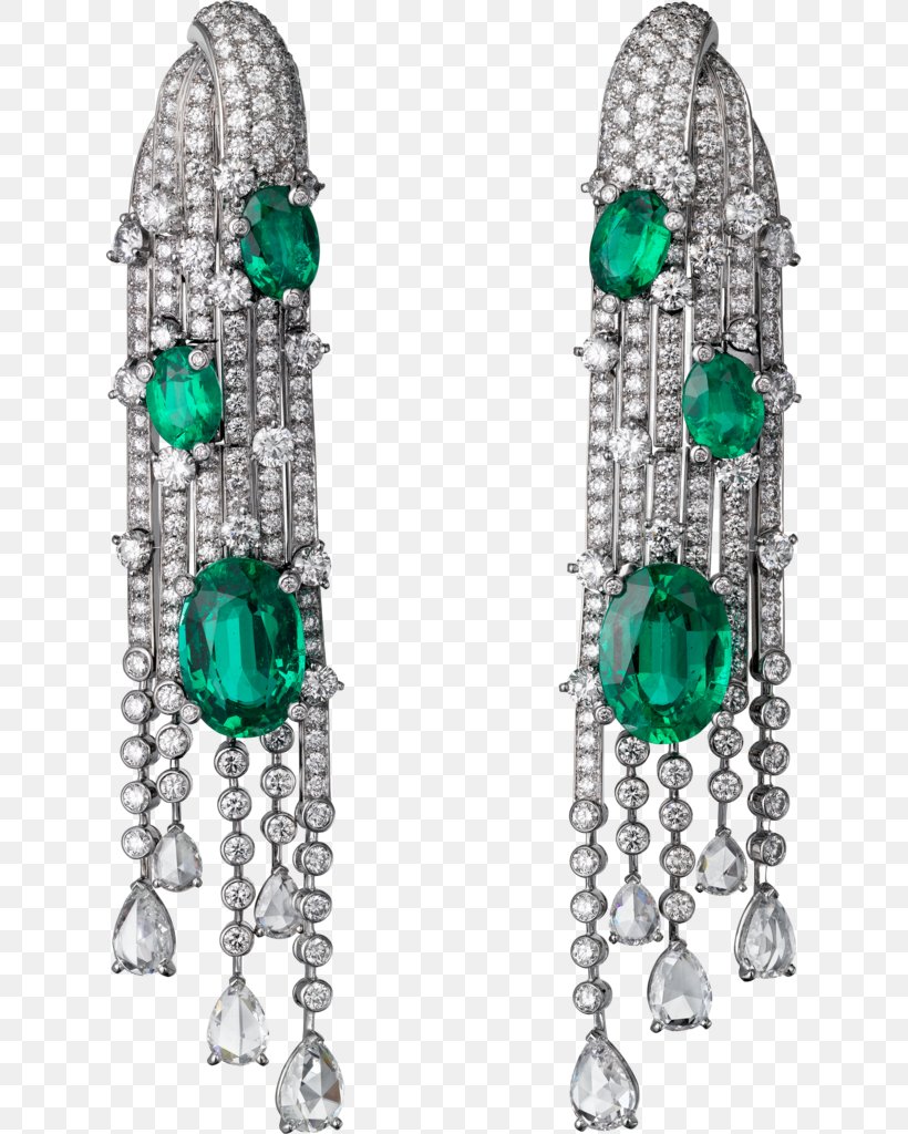 Earring Jewellery Emerald Cartier Diamond, PNG, 628x1024px, Earring, Body Jewelry, Brilliant, Carat, Cartier Download Free