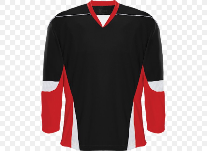 T-shirt Sleeve Hockey Jersey Ice Hockey, PNG, 600x600px, Tshirt, Active Shirt, Black, Brand, Clothing Download Free