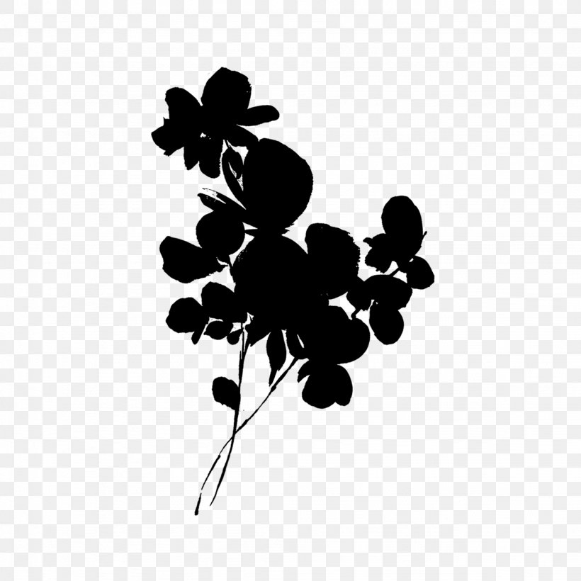 Font Silhouette Leaf Flowering Plant Branching, PNG, 2048x2048px, Silhouette, Black M, Blackandwhite, Botany, Branch Download Free
