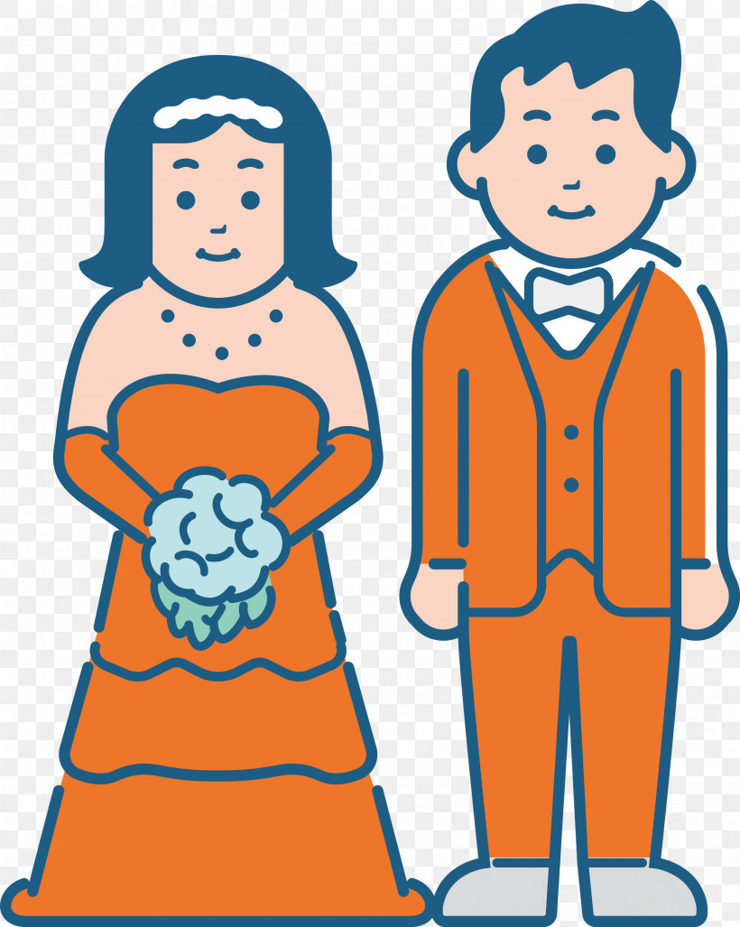 Wedding Bride, PNG, 2395x3000px, Wedding, Behavior, Bride, Cartoon, Conversation Download Free