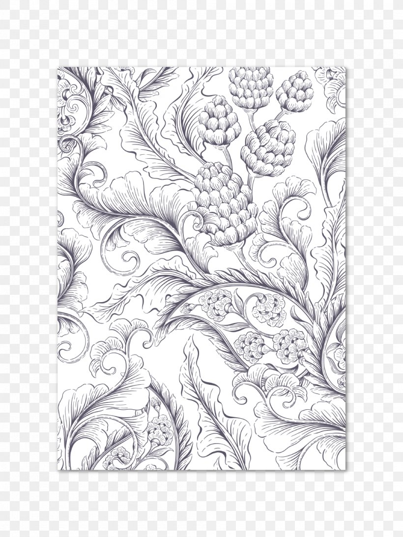 Paper Victorian Era Textile Damask Wallpaper, PNG, 1000x1333px, Paper, Area, Art, Artwork, Black Download Free