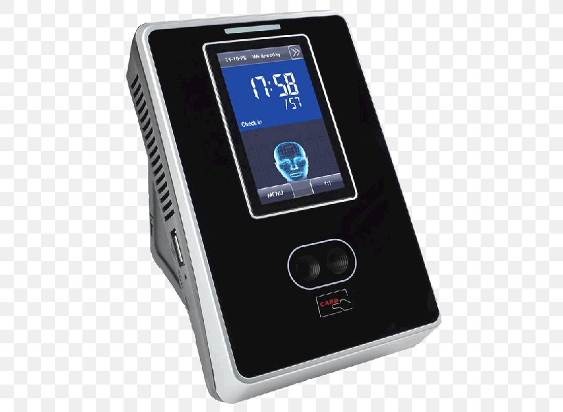 Facial Recognition System Time And Attendance Access Control Time & Attendance Clocks Biometrics, PNG, 600x600px, Facial Recognition System, Access Control, Biometrics, Card Reader, Electronic Device Download Free