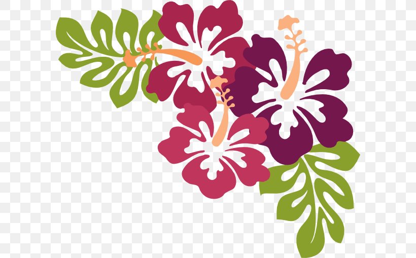 Hawaii Luau Clip Art, PNG, 600x509px, Hawaii, Art, Cut Flowers, Flora, Floral Design Download Free