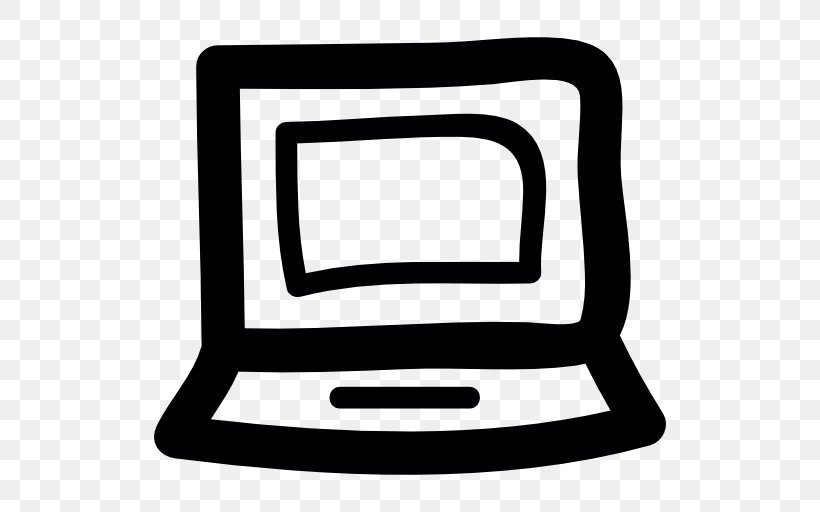 Laptop Desktop Computers, PNG, 512x512px, Laptop, Black And White, Computer, Desktop Computers, Doodle Download Free
