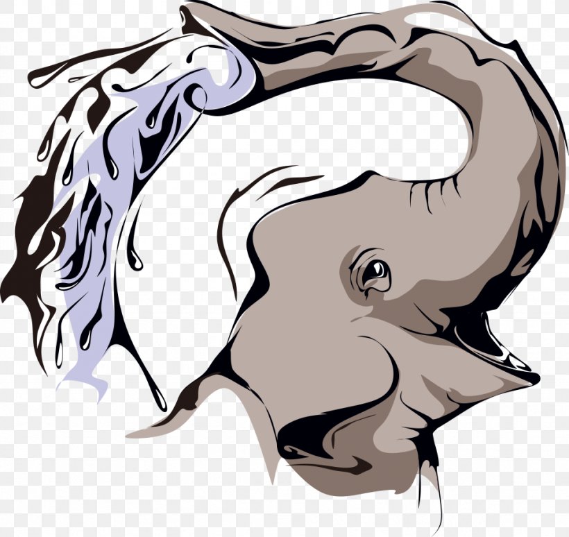 Elephant Cartoon Clip Art, PNG, 974x920px, Elephant, Animal, Art, Carnivoran, Cartoon Download Free