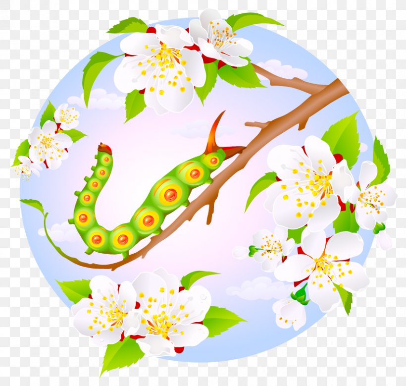 Insect Caterpillar Cartoon Illustration, PNG, 850x808px, Insect, Area, Art, Artwork, Branch Download Free