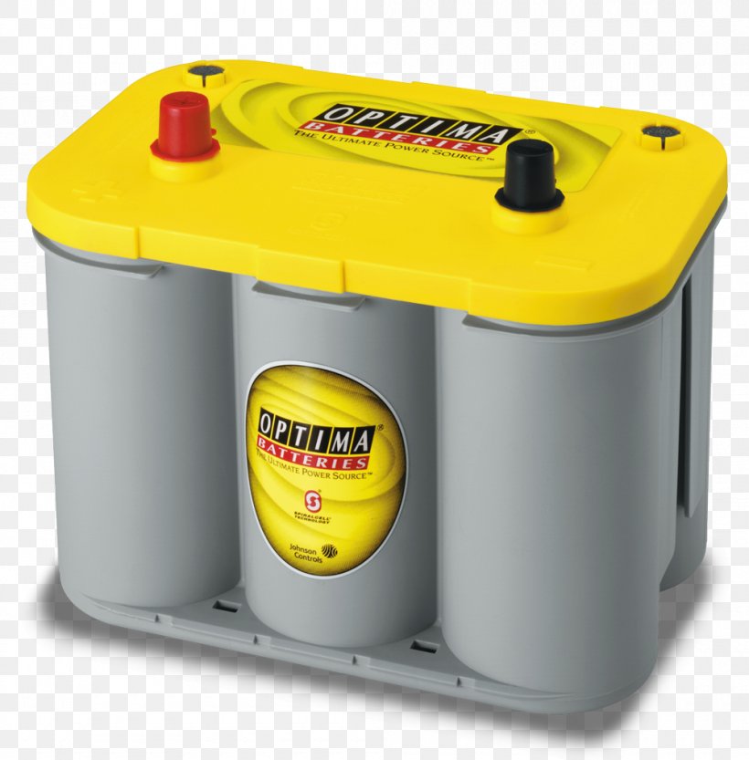 Deep-cycle Battery Electric Battery Optima Batteries 8014-045 D34/78 YellowTop Dual Purpose Battery Automotive Battery VRLA Battery, PNG, 1000x1016px, Deepcycle Battery, Ac Adapter, Auto Part, Automotive Battery, Batteries Plus Bulbs Download Free